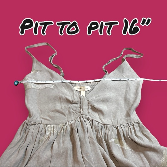 EUC Grade & Gather Empire Waist jumpsuit in light cream & organic design. Small - Picture 9 of 16